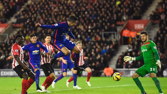 رابین فن پرسی|ساوتهمپتون 1 - 2 منچستر یونایتد / لیگ جزیره