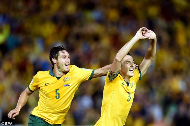 شادی بازیکنان استرالیا|استرالیا 2 - 0 امارات / جام ملت هاس آسیا 2015