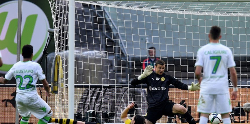 لوئیز گوستاوو|بوروسيا دورتموند 1 - 3 وولفسبورگ / جام حذفی