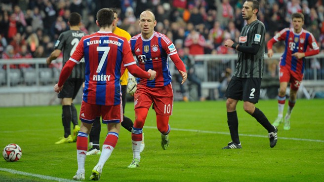 آرین روبن|بایرن مونیخ 2 - 0 فرایبورگ / بوندسلیگا