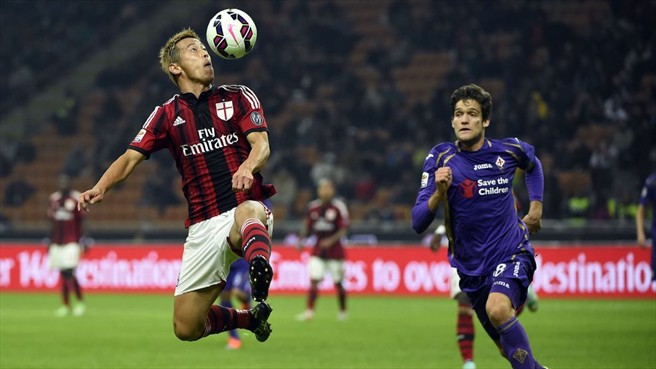 كيسوکه هوندا|میلان 1 - 1 فیورنتینا / سری آ