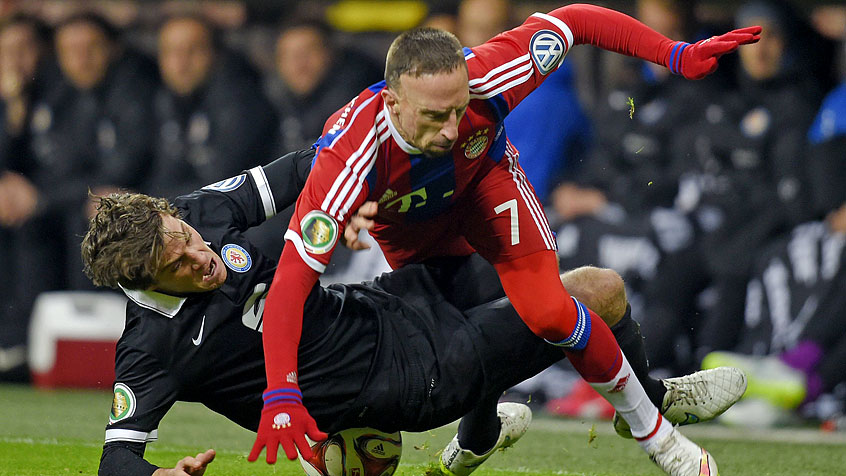 فرانک ريبری|بایرن مونیخ 2 - 0 اینتراخت بران شوایگ / جام حذفی