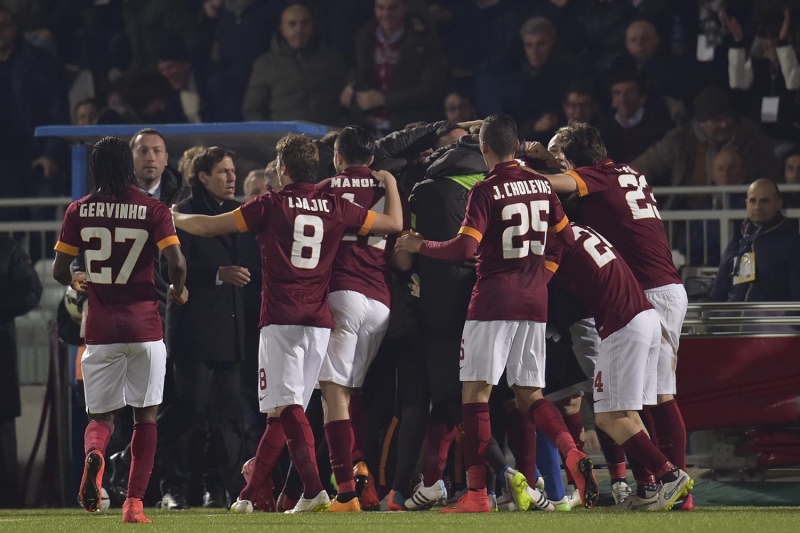 شادی بازیکنان رم|چزنا 0 - 1 رم / سری آ