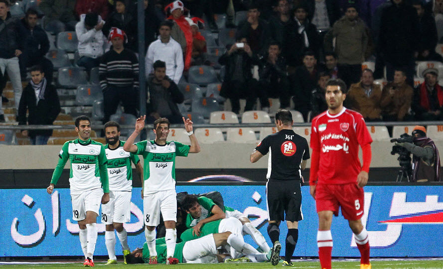 شادی بازیکنان ذوب آهن|پرسپولیس تهران 1 - 2 ذوب آهن اصفهان / جام حذفی