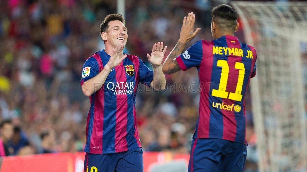 نیمار - لیونل مسی|بارسلونا 6-0 لئون / دیدار دوستانه