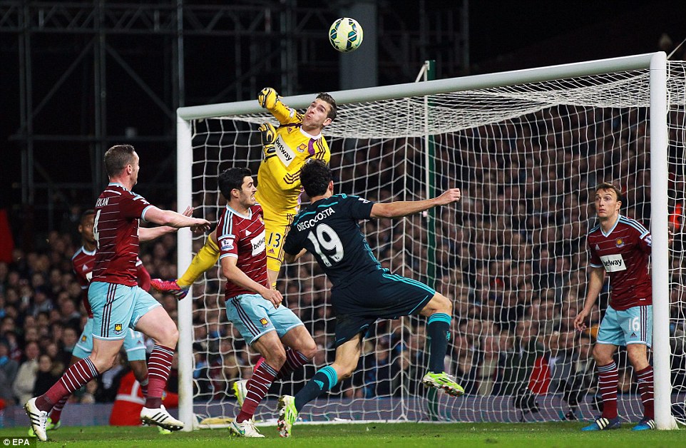 دیگو کاستا|وستهام 0 - 1 چلسی / لیگ جزیره