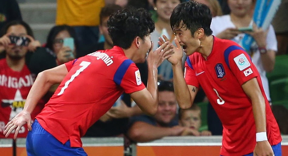 شادی بازیکن کره بعد از گلزنی|کره جنوبی 2 - 0 ازبکستان / جام ملت های آسیا