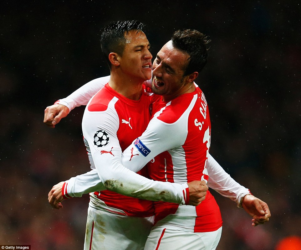 سانتی کازورلا|آرسنال 3 - 3 اندرلشت / لیگ قهرمانان