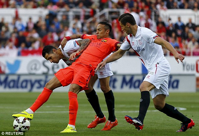 نیمار|سه ویا 2 - 2 بارسلونا / لالیگا