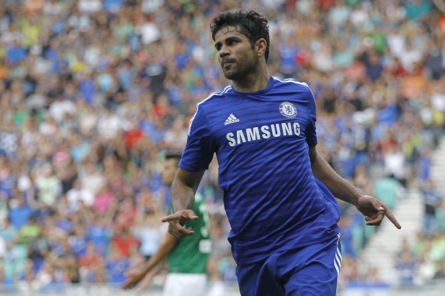 دیگو کوستا|شادمانی دیگو کاستا بعد از باز کردن دروازه حریف.