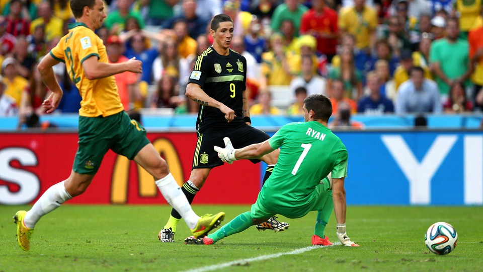 فرناندو خوزه تورس|استرالیا 0-3 اسپانیا / مرحله گروهی جام جهانی