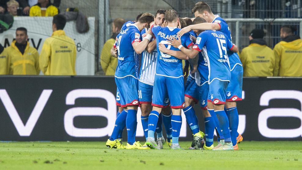 شادی بازیکنان هوفنهیام|هوفنهايم 1 - 1 بوروسيا دورتموند / بوندسلیگا