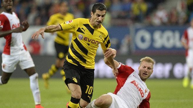 هنريخ مخیتاریان|آگزبورگ 2-3 دورتموند / بوندسلیگا