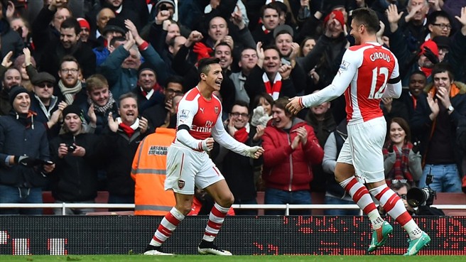 الکسیس سانچز|آرسنال 3 - 0 استوک سیتی / لیگ جزیره