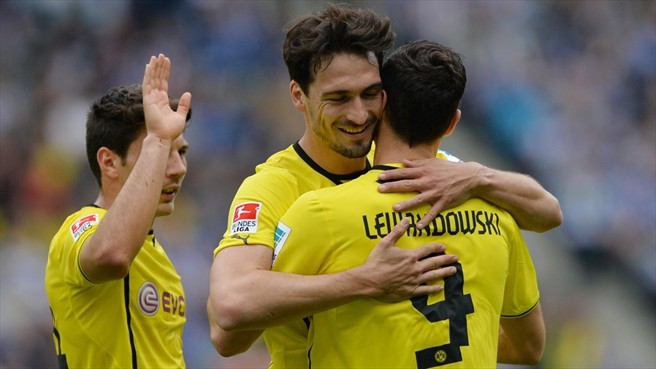 لواندوفسکی|شادی لواندوفسکی از گلزنی مقابل هرتا برلین