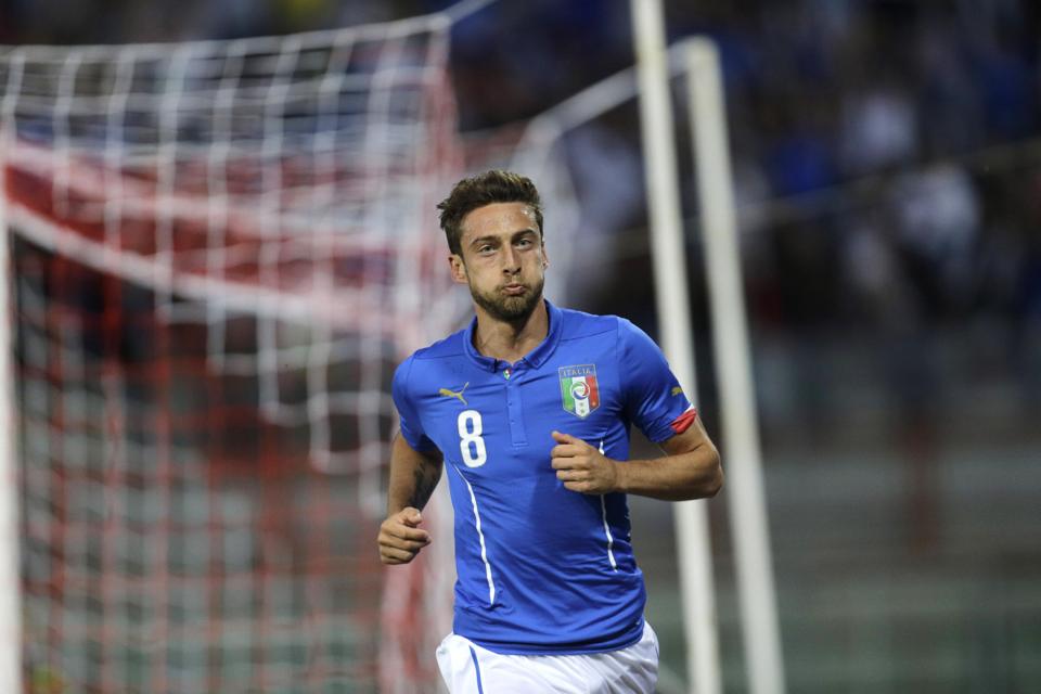 کلودیو ماركيزي|شادمانی هافبک ایتالیا مارکیزیو بعد از گلزنی برای تیمش.