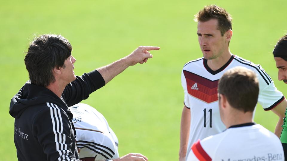 کلوزه - یواخیم لو|تمرین گروهی تیم ملی آلمان