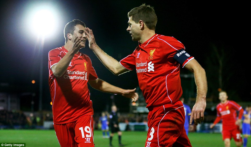 استیون جرارد|اِی اِف سی ویمبلدون 1 - 2 لیورپول / جام حذفی