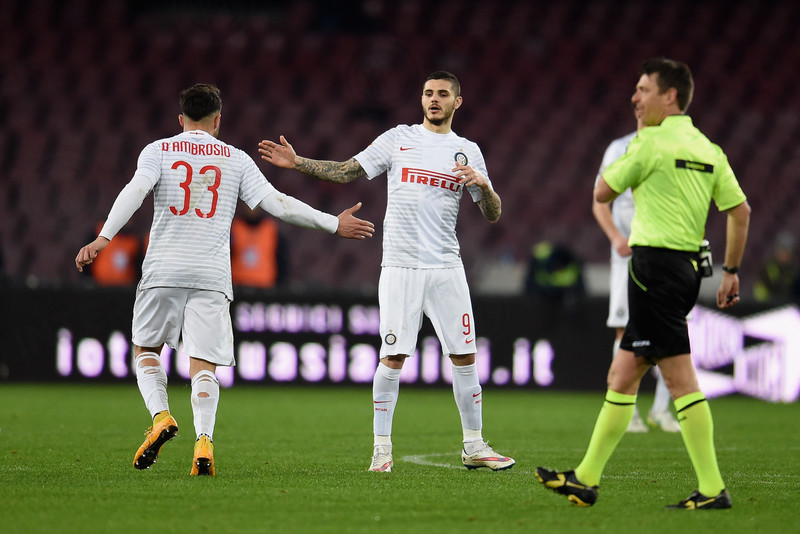 مائورو ایکاردی|ناپولی 2 - 2 اینترمیلان / سری آ