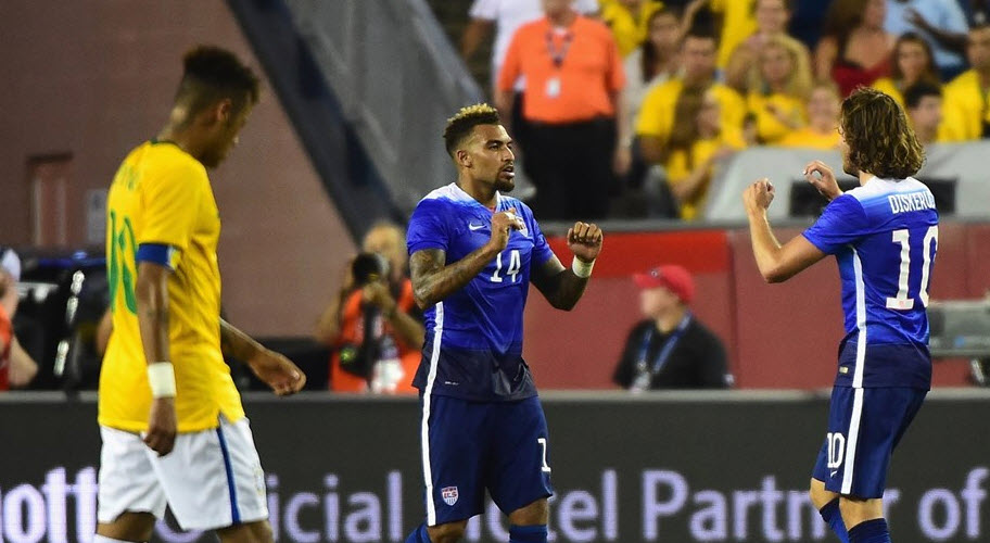 شادی بازیک آمریکا|ایالات متحده امریکا 1 - 4 برزیل / دیدار دوستانه