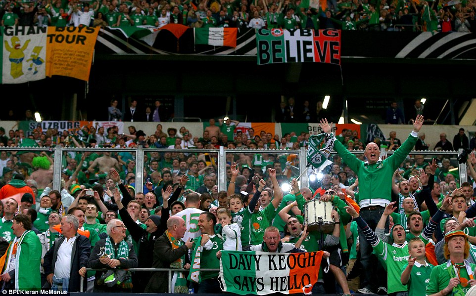 هواداران ایرلند|آلمان 1-1 ایرلند / مقدماتی یورو 2016