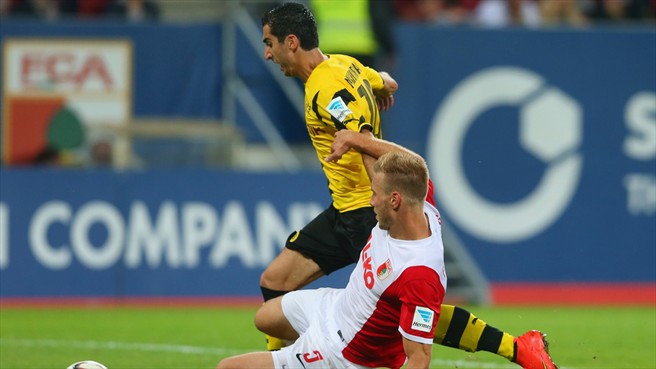 هنريخ مخیتاریان|آگزبورگ 2-3 دورتموند / بوندسلیگا