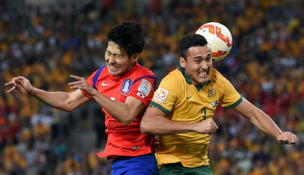 تقابل دو بازیکن|کره جنوبی 1 - 2 استرالیا / فینال جام ملت های آسیا 2015