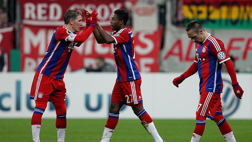 دیوید آلابا|بایرن مونیخ 2 - 0 اینتراخت بران شوایگ / جام حذفی