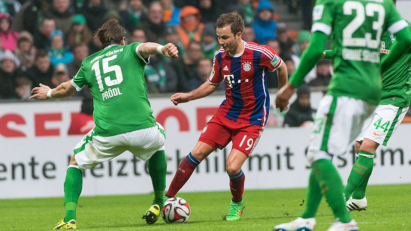 ˣ ماریو گوتزه|وردر برمن 0 - 4 بایرن مونیخ / بوندسلیگا