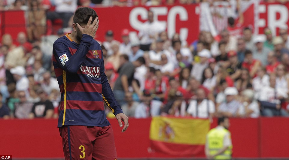 جرارد پیکه|سه ویا 2 - 1 بارسلونا / لالیگا