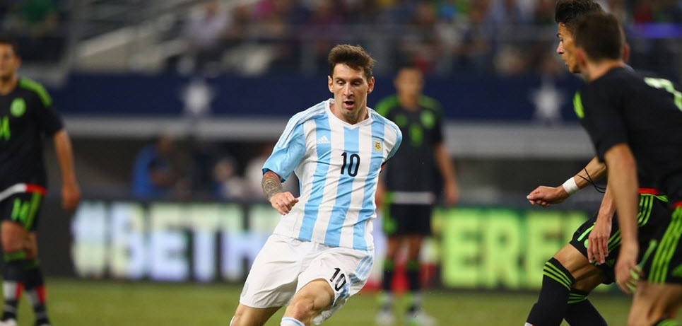 لیونل مسی|آرژانتین 2 - 2 مکزیک / دیدار دوستانه