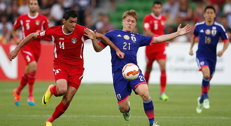 تقابل دو بازیکن|ژاپن 2 - 0 اردن / جام ملت های آسیا 2015