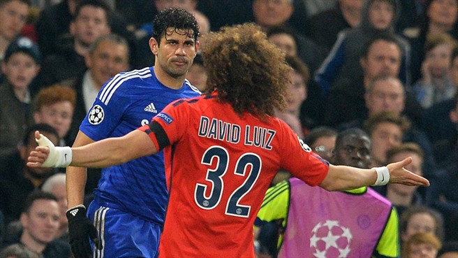 دیگو کاستا - داوید لوئیز|چلسی 2 - 2 پاریس سن ژرمن / لیگ قهرمانان