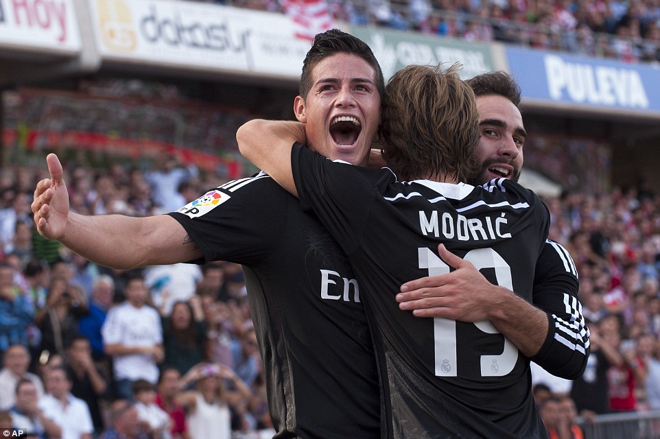 جیمز رودریگز|گرانادا 0 - 4 رئال مادرید / لالیگا