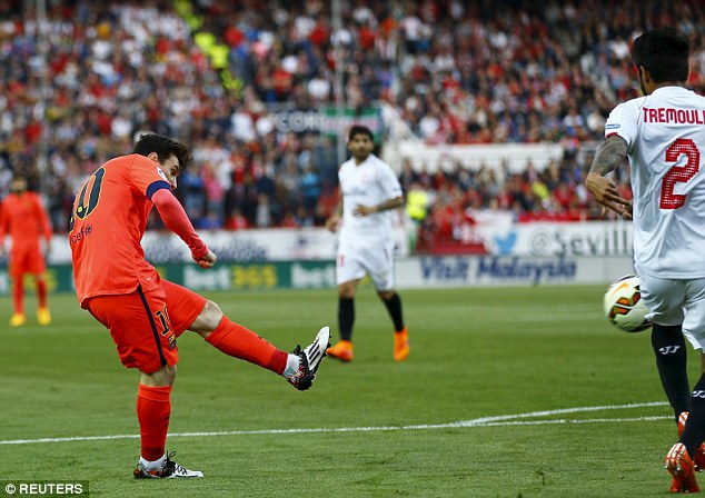 لیونل مسی|سه ویا 2 - 2 بارسلونا / لالیگا