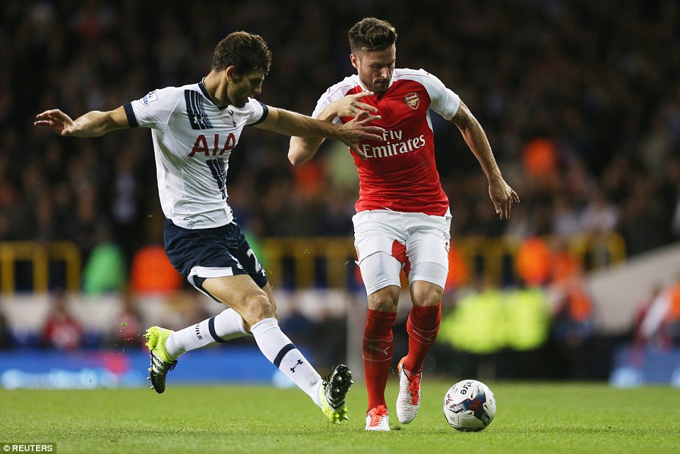 اليوير ژیرود|تاتنهام 1 - 2 آرسنال / جام اتحادیه