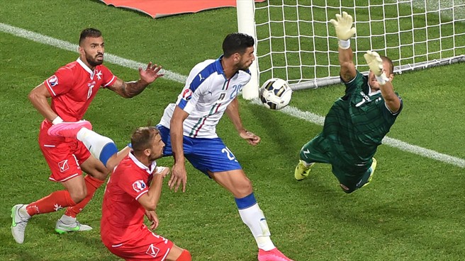 گرازيانو پله|ایتالیا 1 - 0 مالت / مقدماتی یورو 2016