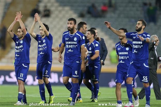 تشکر بازیکنان استقلال از هواداران|استقلال تهران 2 - 0 ملوان انزلی / لیگ برتر ایران (خلیج فارس)