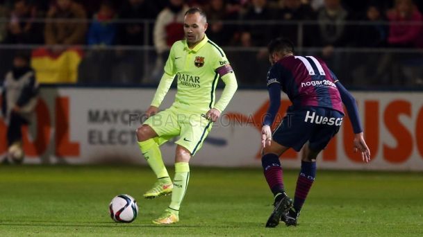 آندرس اینیستا|هوئِسکا 0 - 4 بارسلونا / جام حذفی