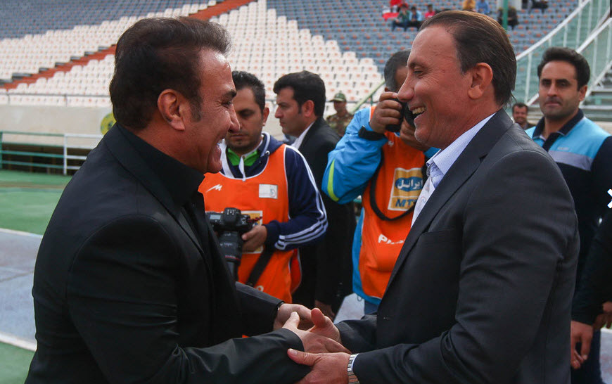 فرهاد کاظمی - حمید درخشان|پرسپولیس تهران 2 - 2 راه آهن / لیگ برتر