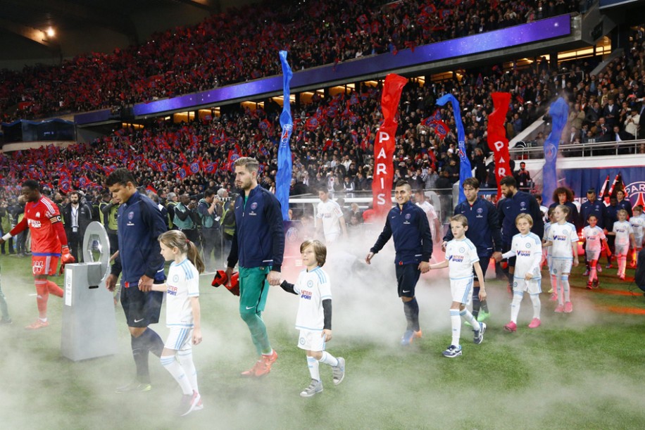 ورود بازیکنان|پاریس سن ژرمن 2 - 1 المپیک مارسی / لوشامپیونه