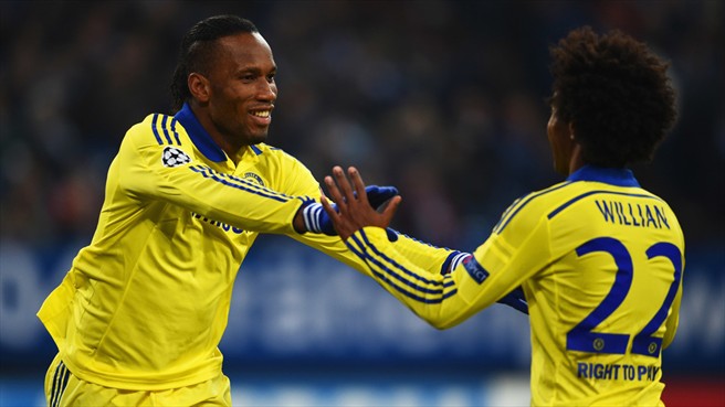 ديديه دروگبا|شالکه 0 - 5 چلسی / لیگ قهرمانان