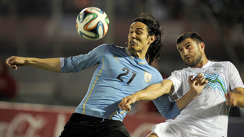 ادینسون کاوانی|عکس العمل ادینسون کاوانی در بازی مقابل اسلوونی.