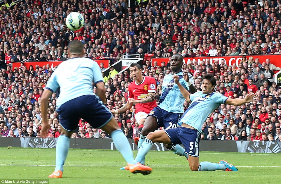 آنخل دی ماریا|منچستریونایتد 2-1 وستهام / لیگ جزیره