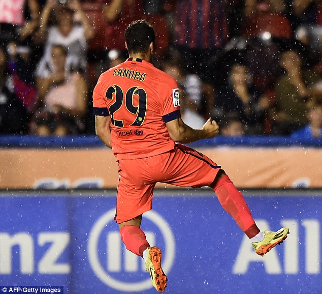 ساندرو|لوانته 0-5 بارسلونا / لالیگا