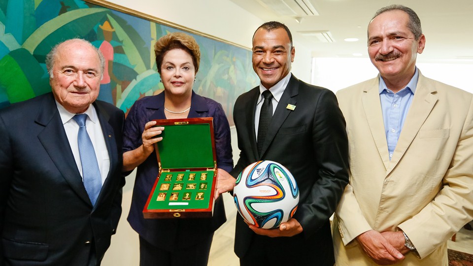 سر بلاتر - کافو|ملاقات سر بلاتر با رییس جمهور برزیل