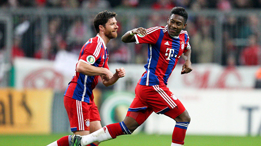 دیوید آلابا|بایرن مونیخ 2 - 0 اینتراخت بران شوایگ / جام حذفی