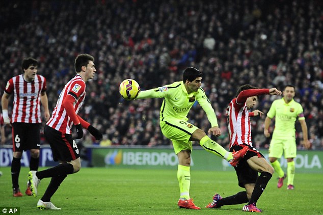 لوئیس سوارز|اتلتیک بیلبائو 2 - 5 بارسلونا / لالیگا