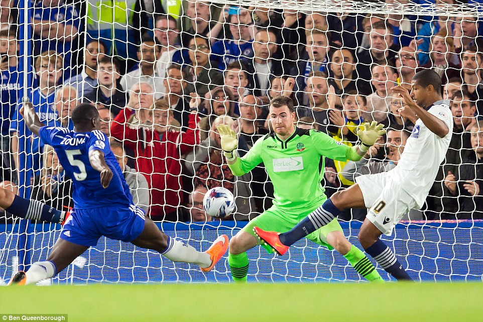 کورت زوما|چلسی 2-1 بولتون / جام اتحادیه