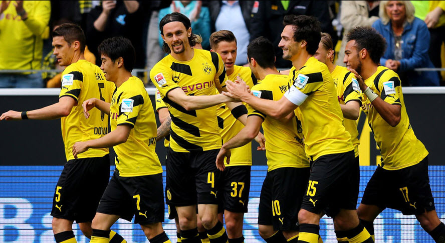 شادی بازیکنان دورتموند|بوروسيا دورتموند 2 - 0 هرتابرلین / بوندسلیگا